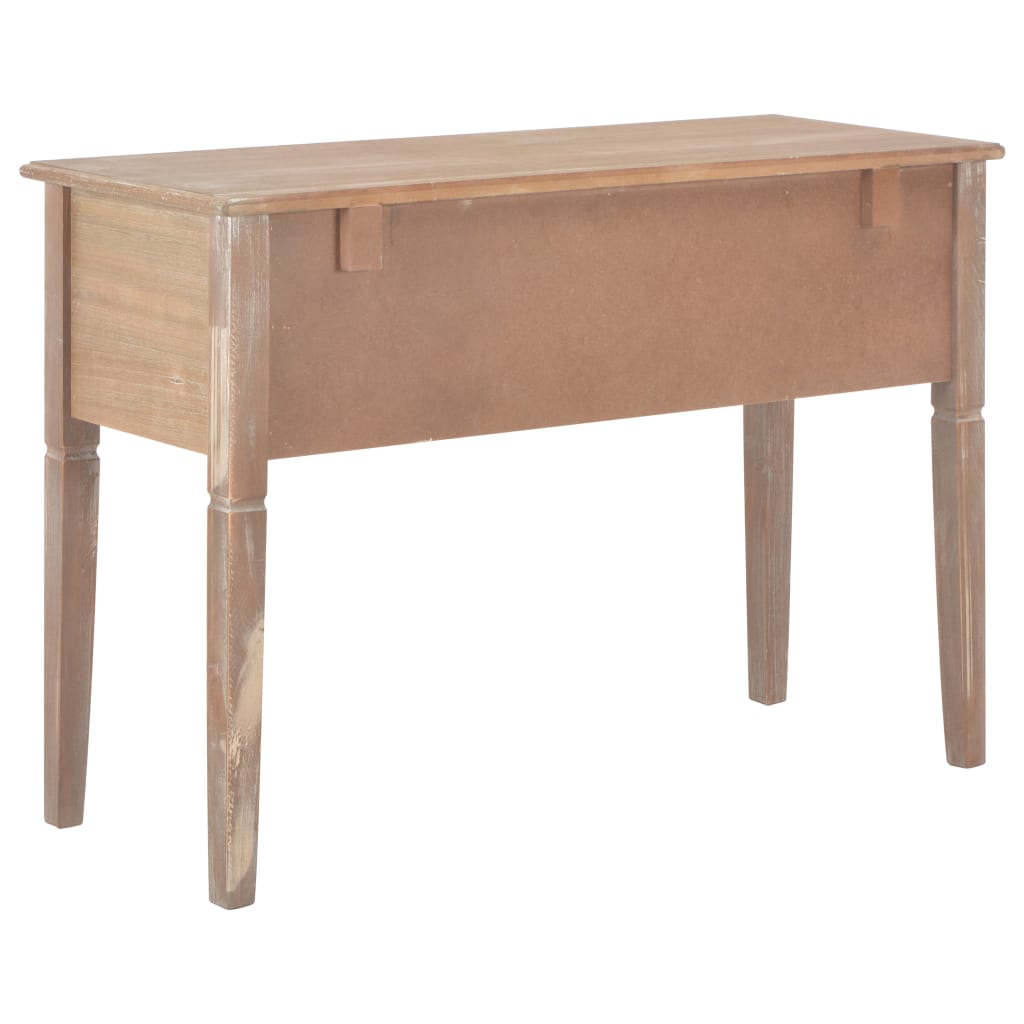 280072 vidaXL Writing Desk Brown 109,5x45x77,5 cm Wood