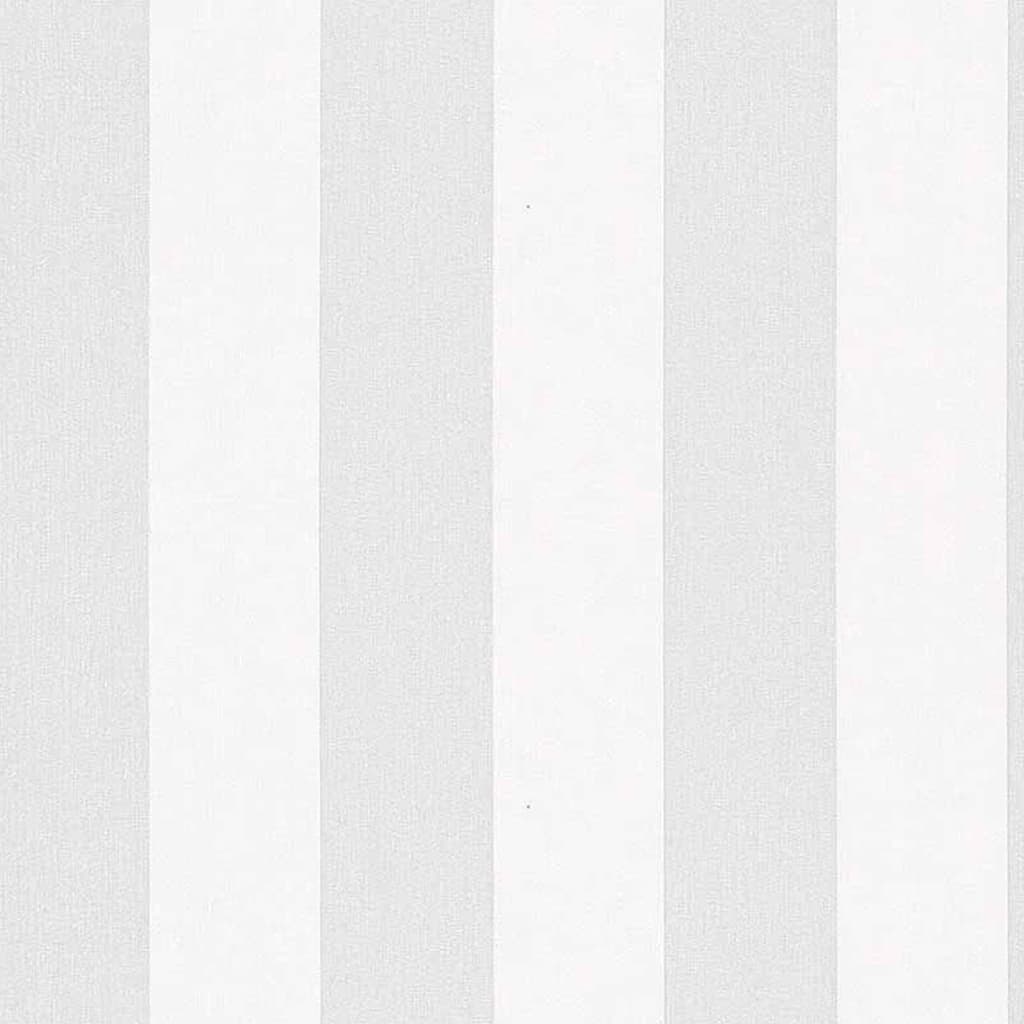 Topchic Tapete Stripes Hellgrau und Weiß