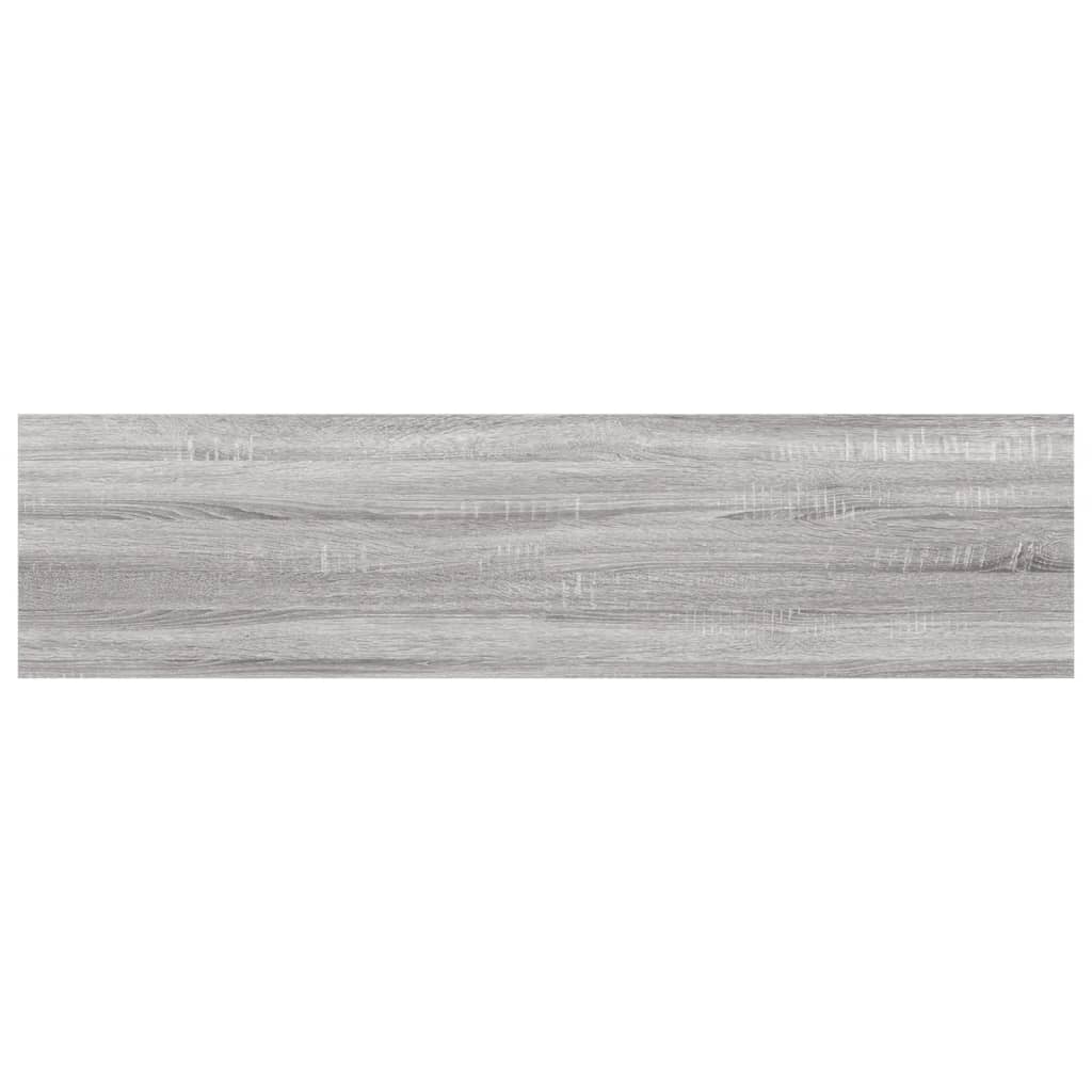 vidaXL Wandregale 4 Stk. Grau Sonoma 40x10x1,5 cm Holzwerkstoff