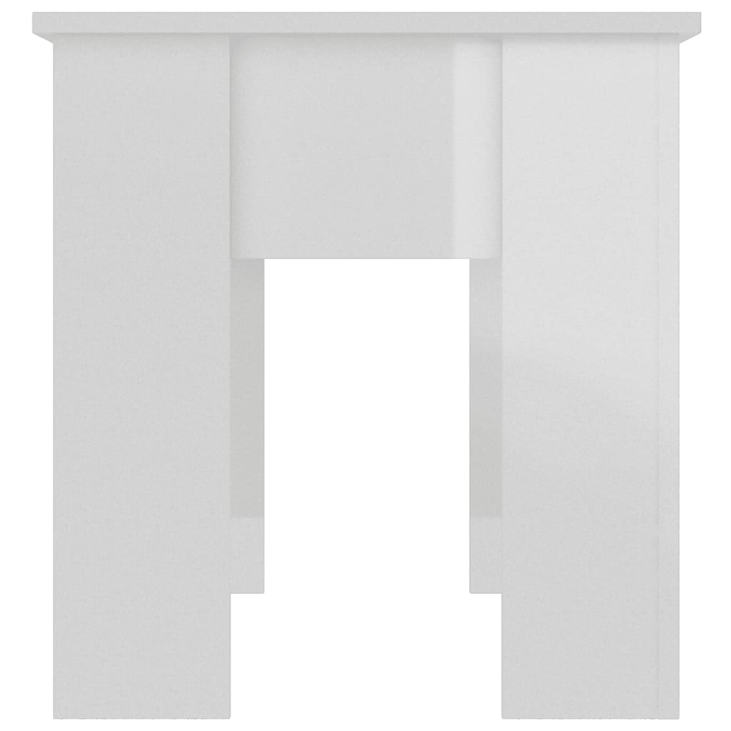 vidaXL Couchtisch Hochglanz-Weiß 101x49x52 cm Holzwerkstoff