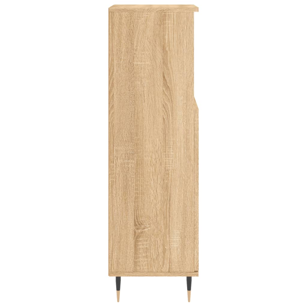 vidaXL Badschrank Sonoma-Eiche 30x30x100 cm Holzwerkstoff