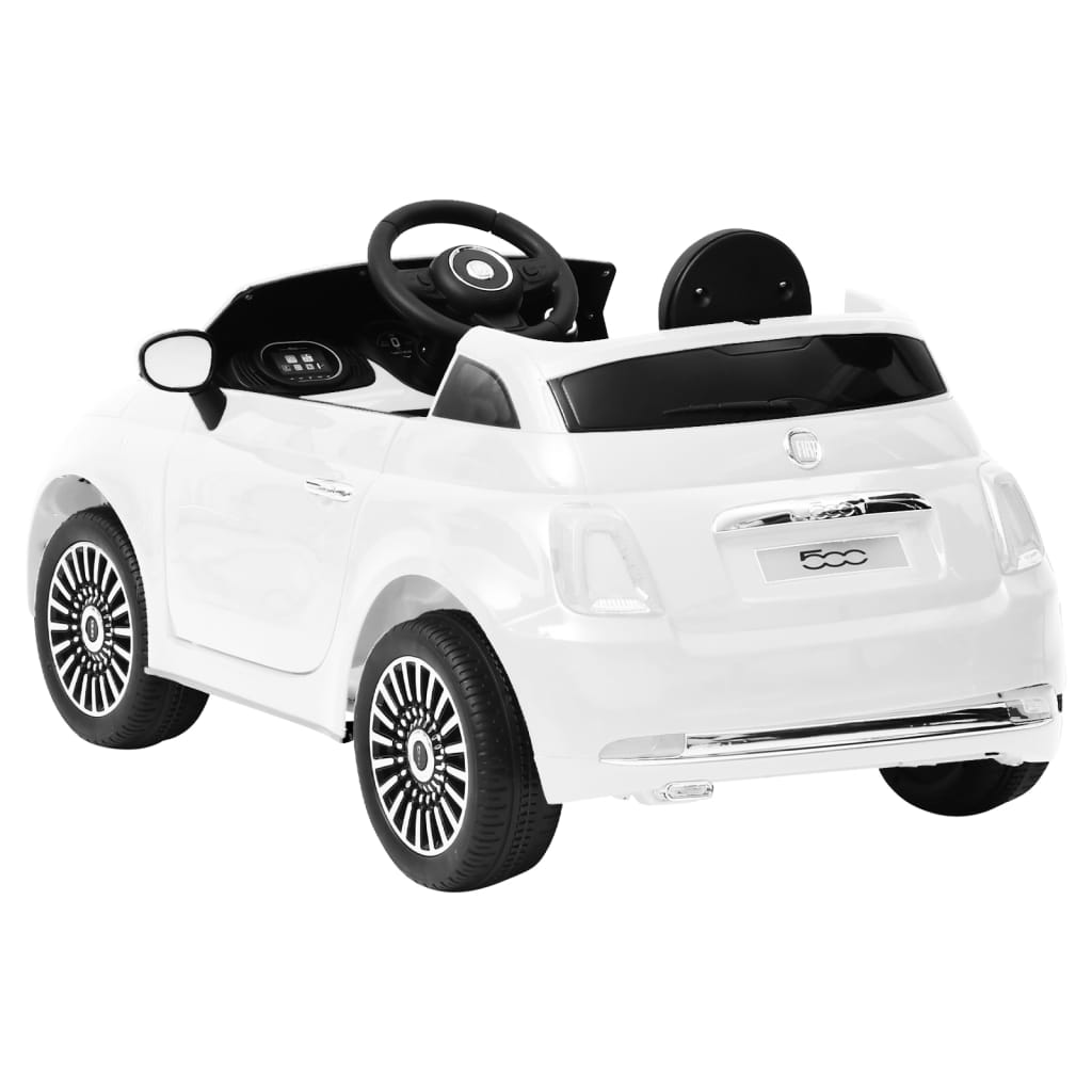 vidaXL Kinder-Elektroauto Fiat 500 Weiß