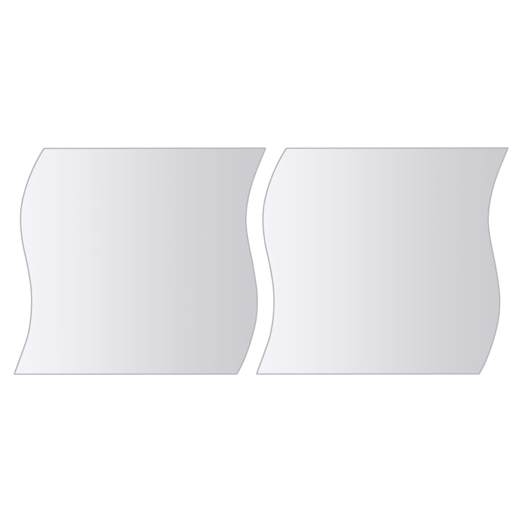 vidaXL 16-tlg. Spiegelfliesen-Set Verschiedene Formen Glas
