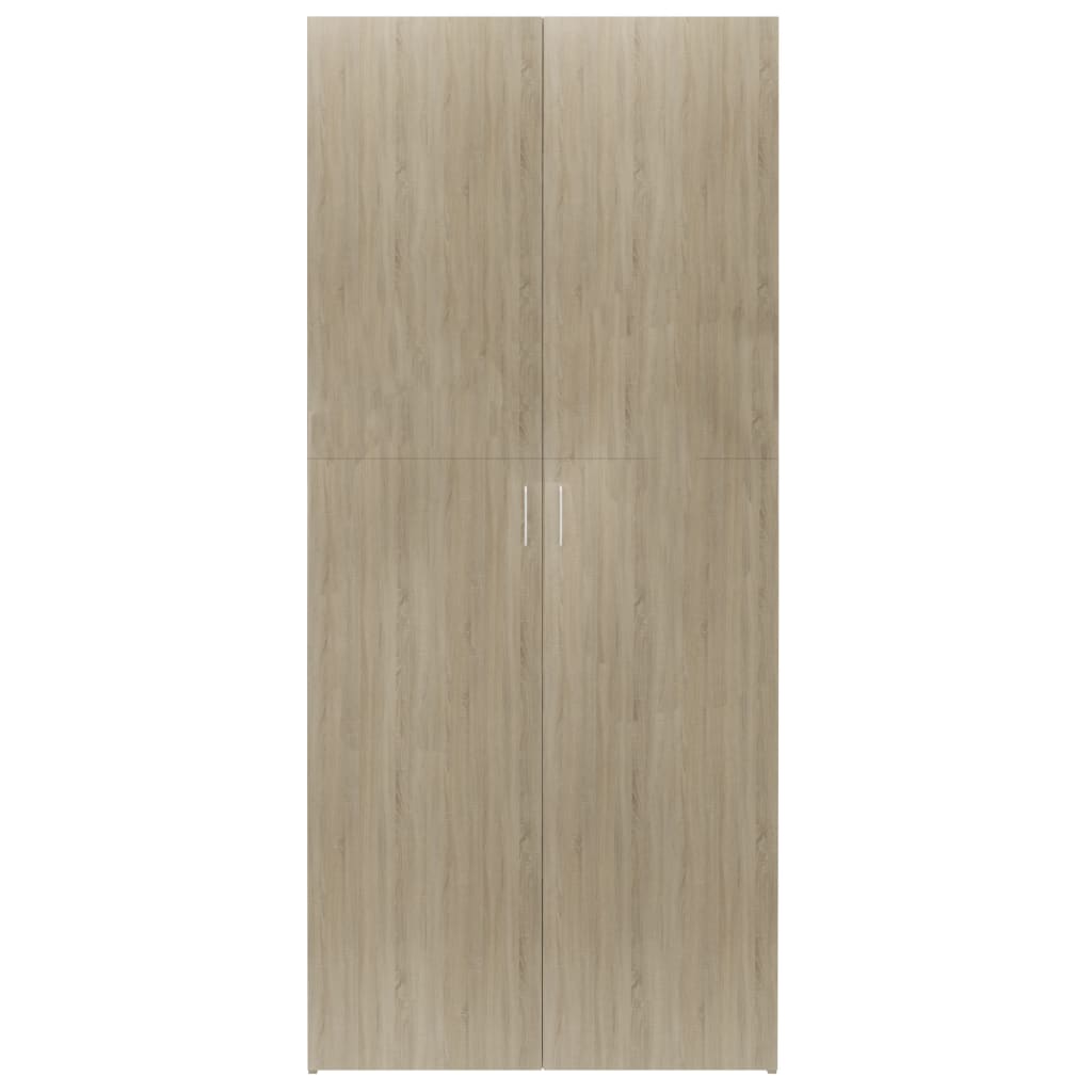 vidaXL Schuhschrank Sonoma-Eiche 80x35,5x180 cm Holzwerkstoff