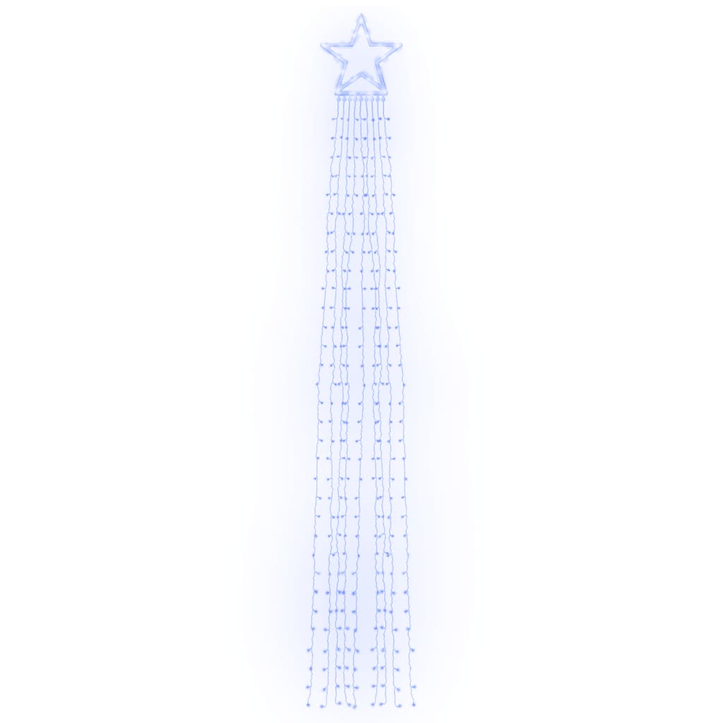 vidaXL Weihnachtsbaum-Beleuchtung 320 LEDs Blau 375 cm