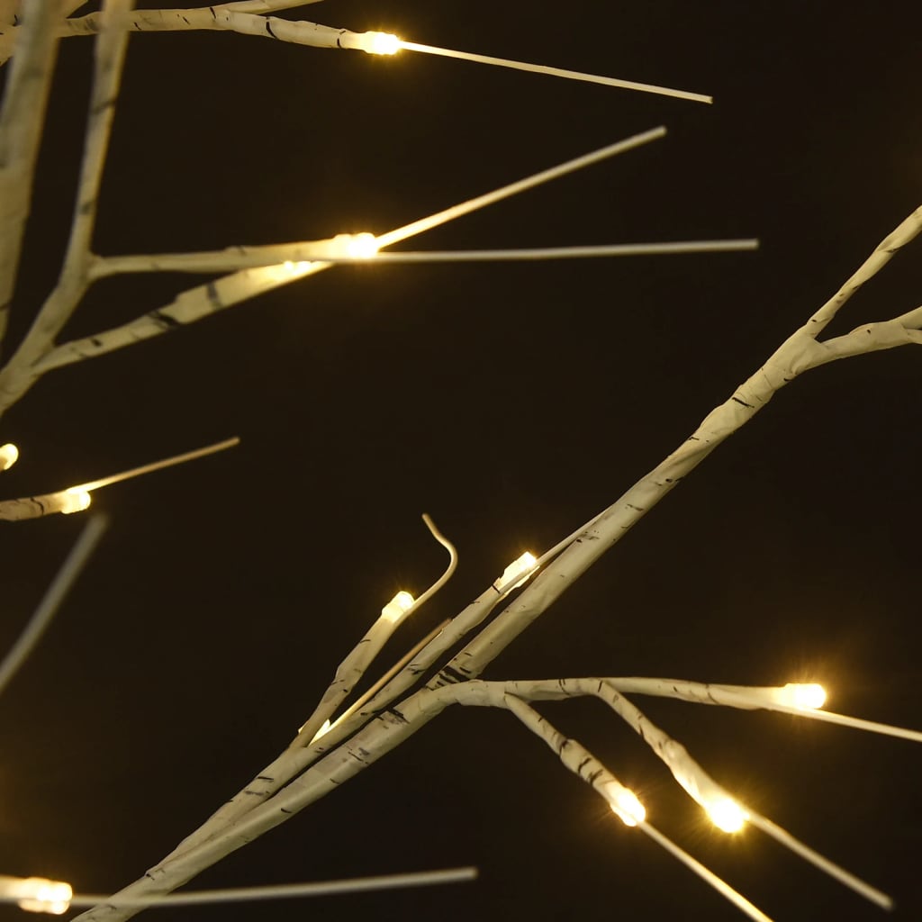 vidaXL Weihnachtsbaum 200 LEDs 2,2 m Warmweiß Indoor Outdoor