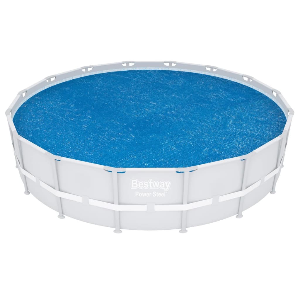Bestway Solar-Poolabdeckung Flowclear Rund 462 cm Blau | vidaXL.de 
