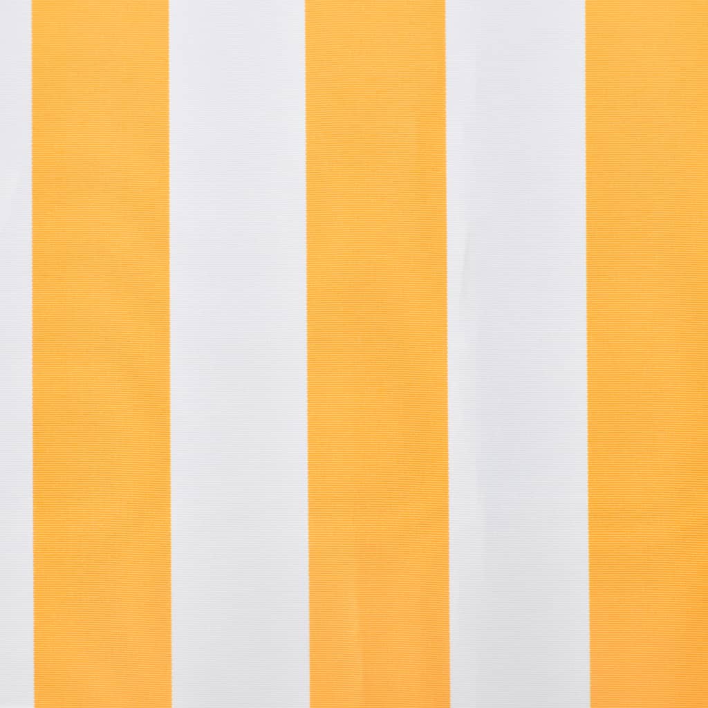 vidaXL Markisenbespannung Canvas Sonnenblumengelb & Weiß 3x2,5 m