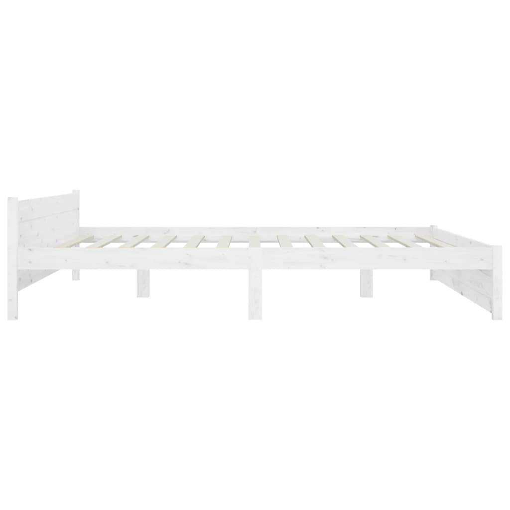 vidaXL Bett mit Schubladen Weiß 200x200 cm