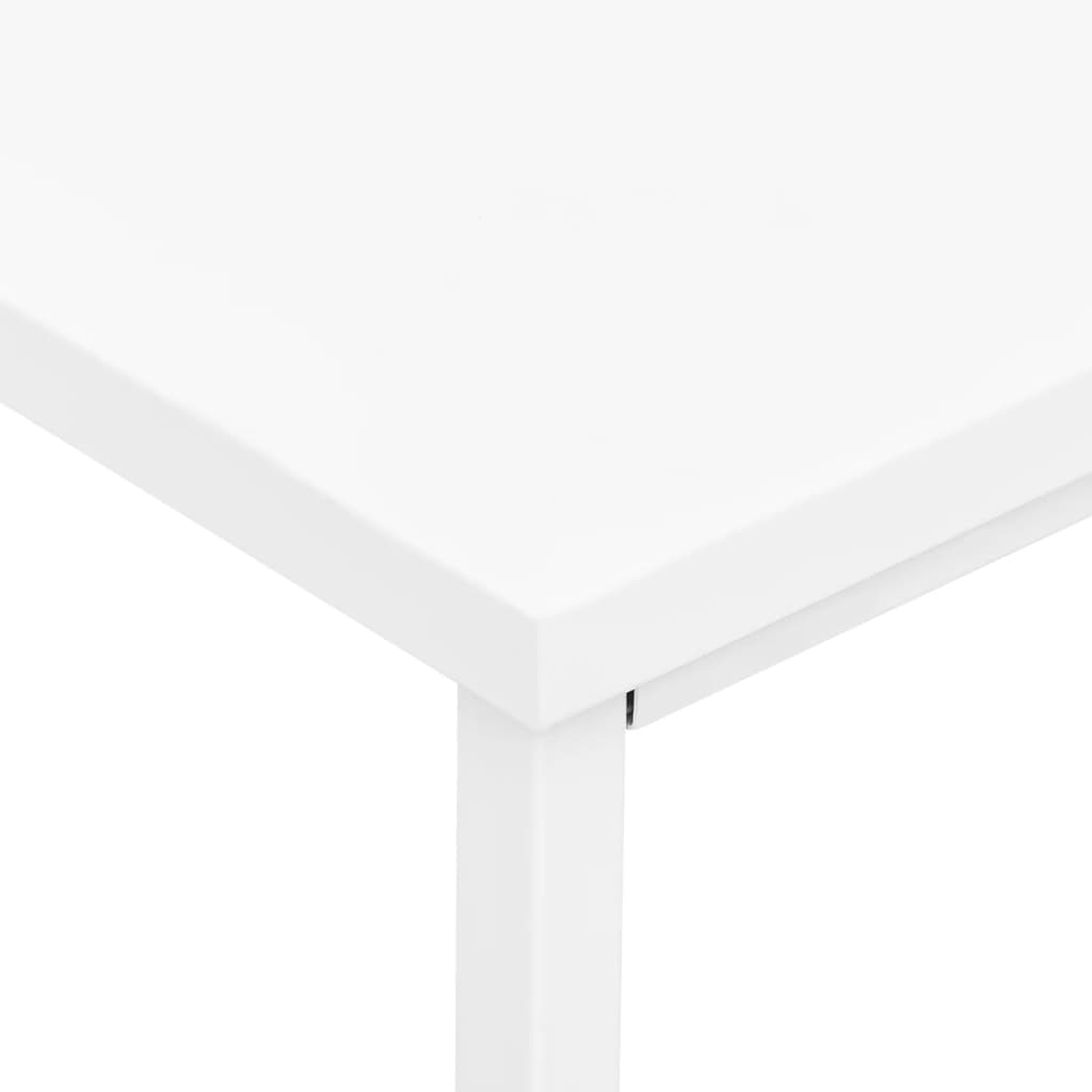 vidaXL Schreibtisch Industrie-Stil mit Schubladen Weiß 105x52x75 cm