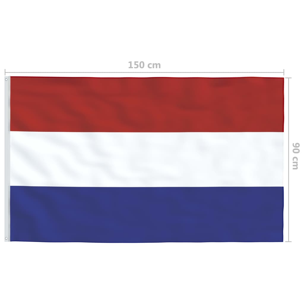 Tischständer wahlweise mit oder ohne 42 cm Massivholz Niederlande Holland Tischflagge 15x25 cm in Profiqualität 