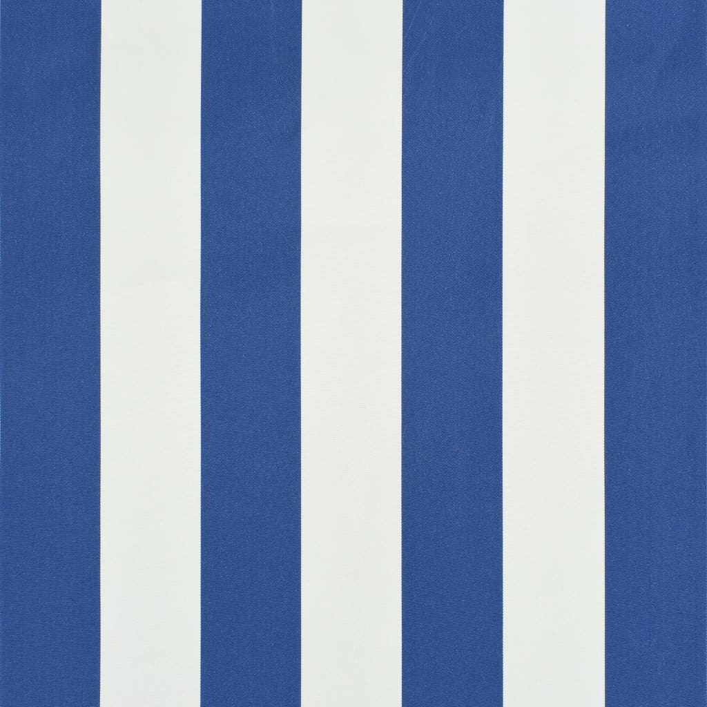 vidaXL Einziehbare Markise 350 x 150 cm Blau und Weiß