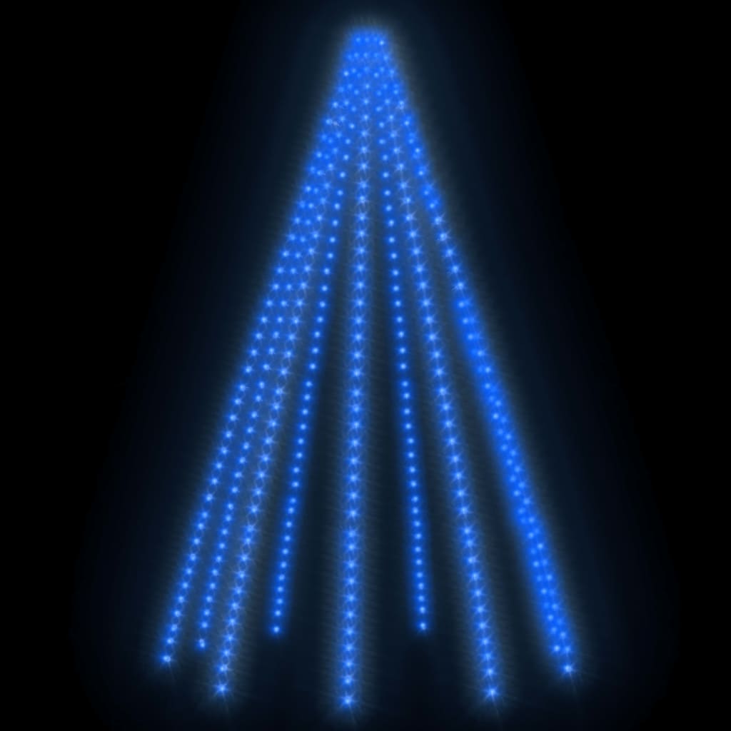 vidaXL Weihnachtsbaum-Lichternetz mit 400 LEDs Blau 400 cm