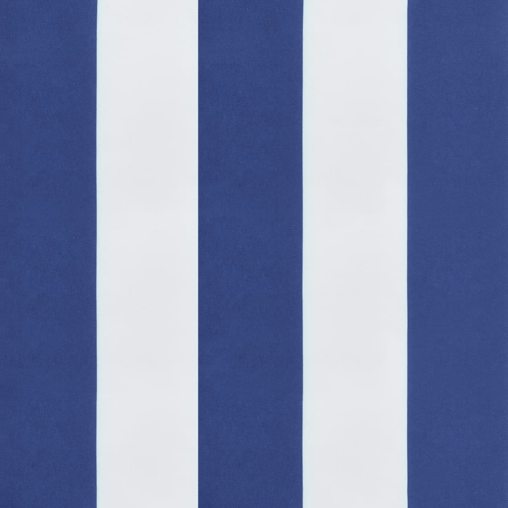 vidaXL Palettenkissen Blau & Weiß Gestreift 60x60x8 cm Oxford-Gewebe