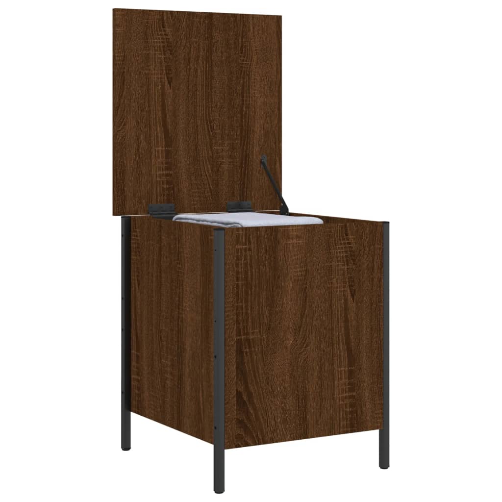 vidaXL Sitzbank mit Stauraum Braun Eiche 40x42,5x50 cm Holzwerkstoff