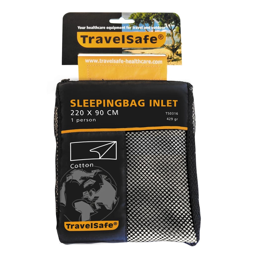 Travelsafe Schlafsack Inlett Deckenform Baumwolle TS0316