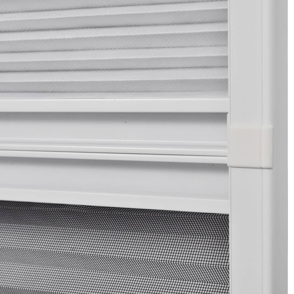 vidaXL Insektenschutz-Plissee für Fenster Jalousie Aluminium 80x120 cm