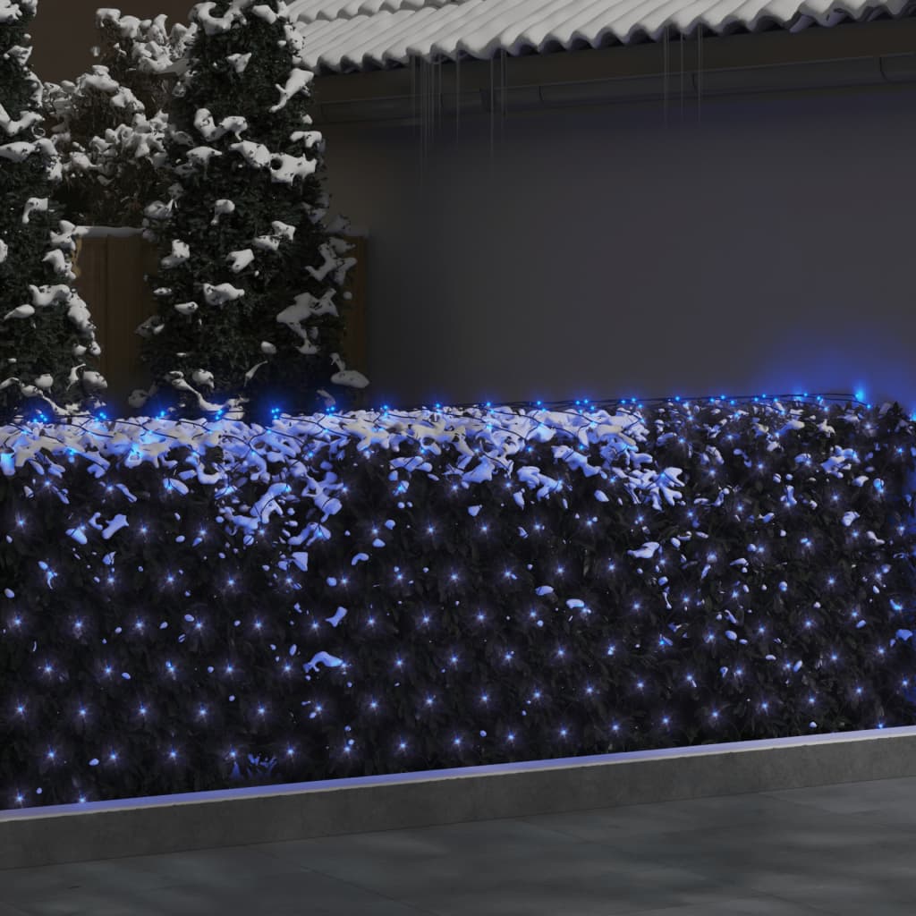 vidaXL LED-Lichternetz Blau 3x3 m 306 LEDs Indoor Outdoor