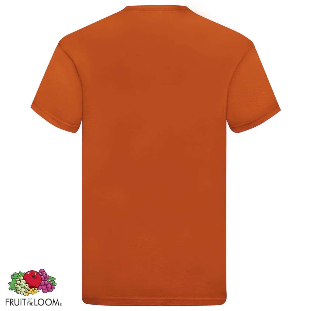 Fruit of the Loom Original T-Shirts 5 Stk. Orange 3XL Baumwolle