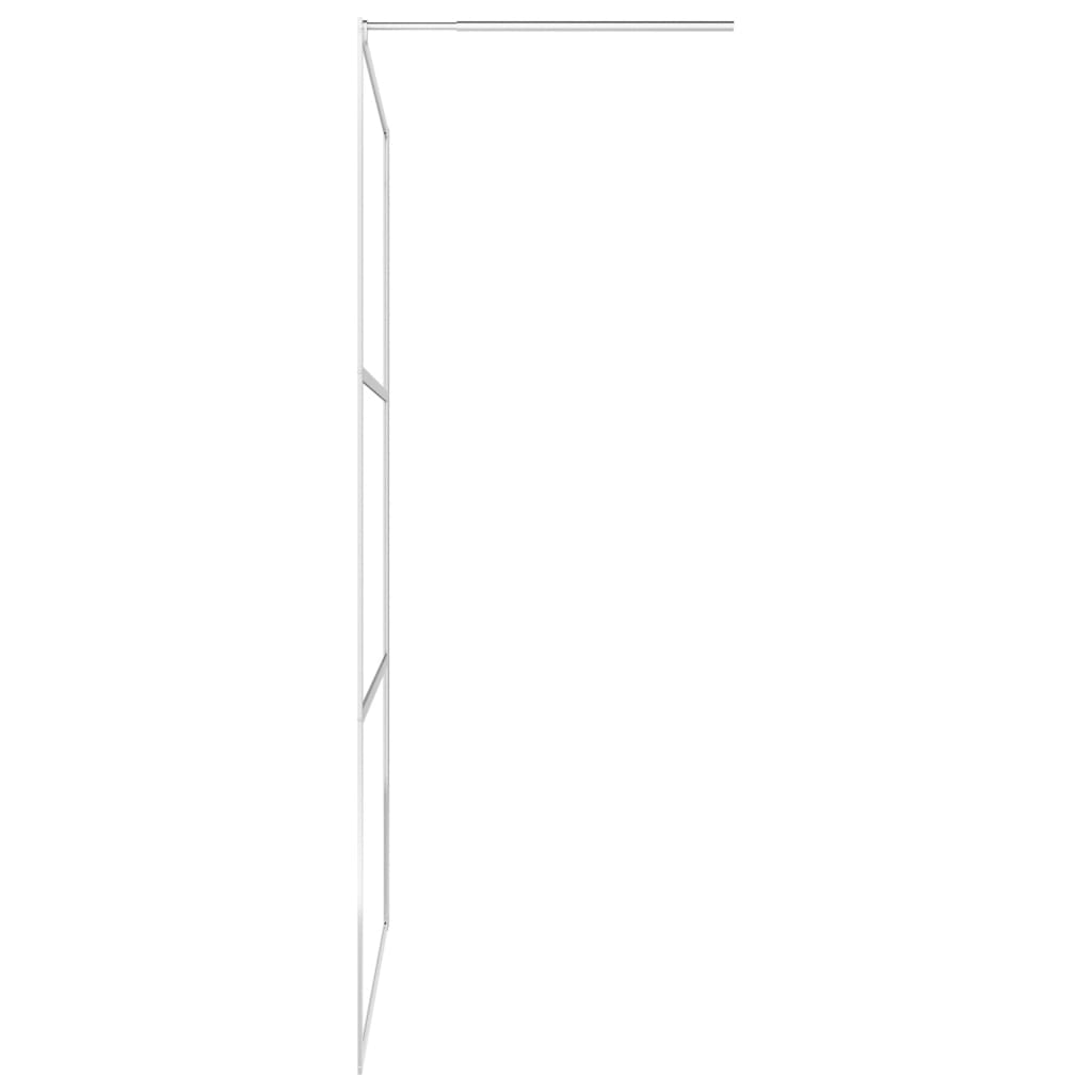 vidaXL Begehbare Duschwand mit voll mattiertem ESG-Glas 115x195 cm