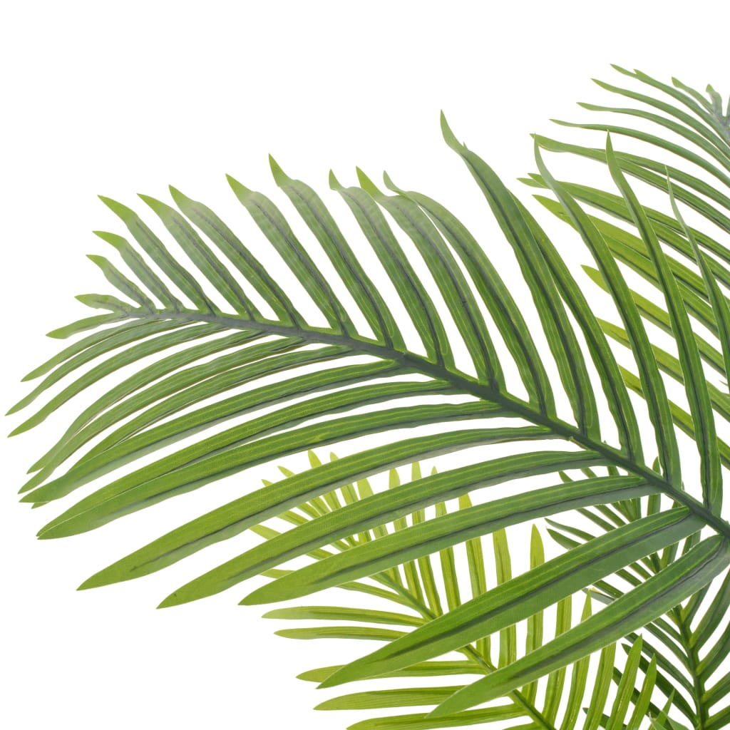 vidaXL Künstliche Pflanze Palme mit Topf Grün 120 cm