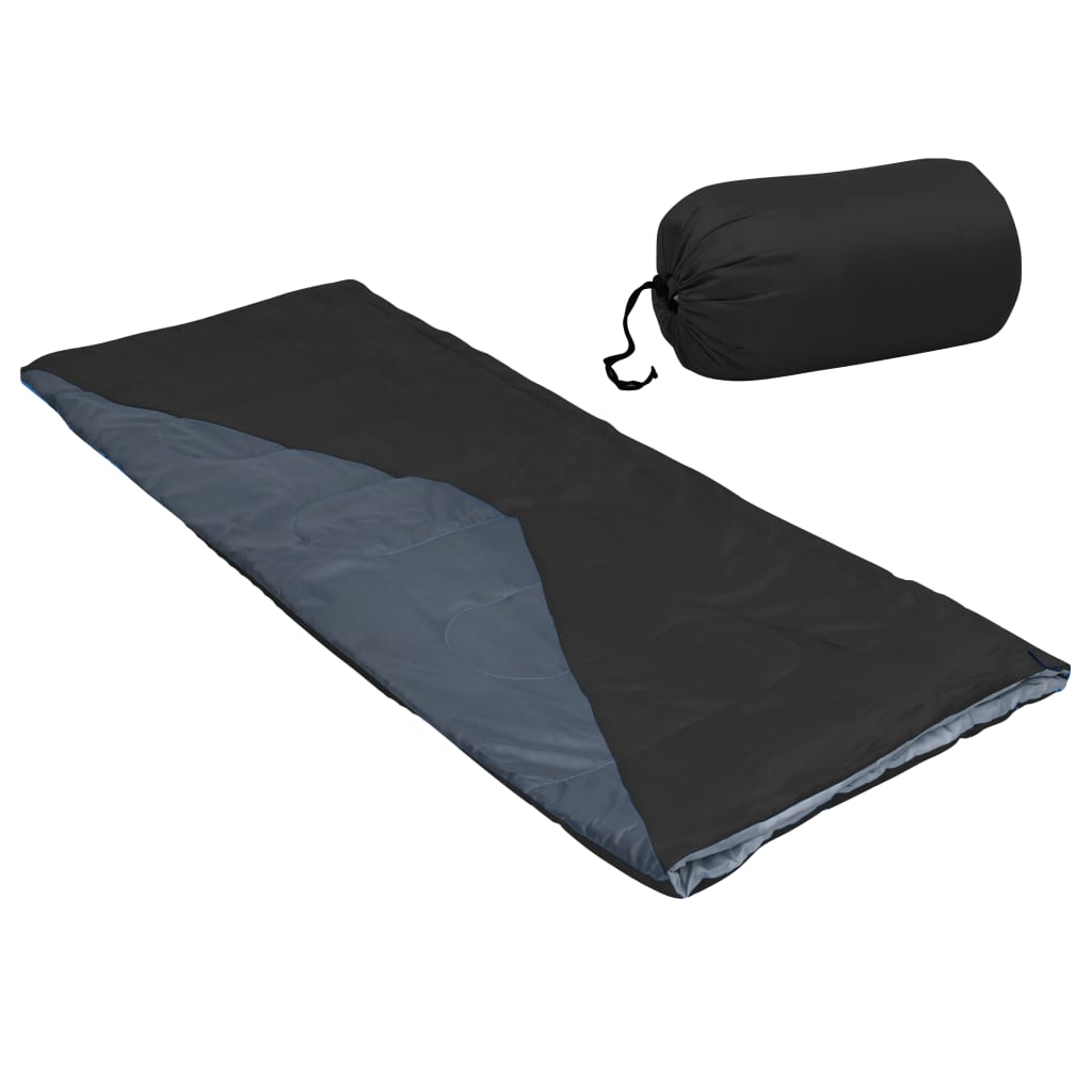 vidaXL Leichte Umschlag-Schlafsäcke 2 Stk. Schwarz 1100g 10°C