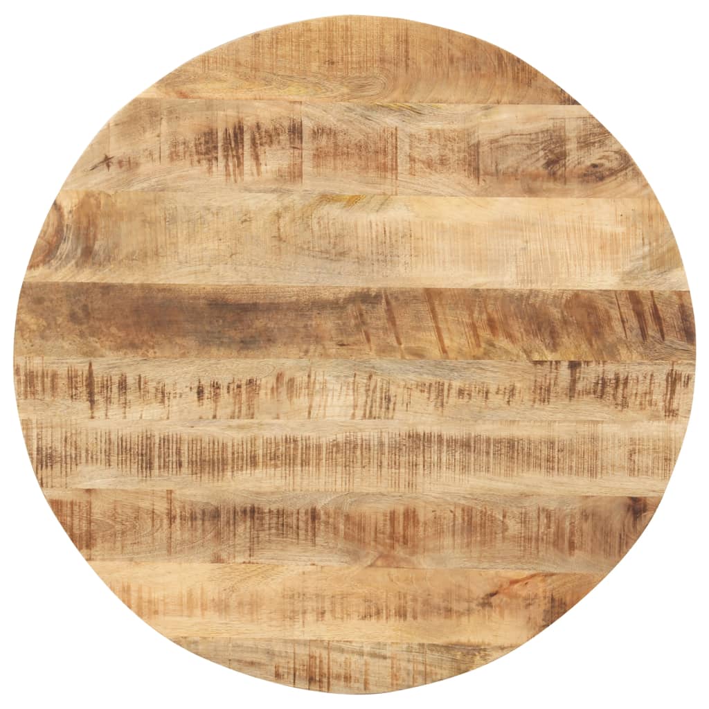 Massive Mangoholz-Tischplatte - Rustikaler Look, 50 Cm Durchmesser, Perfekt Für Esstisch & Couchtisch