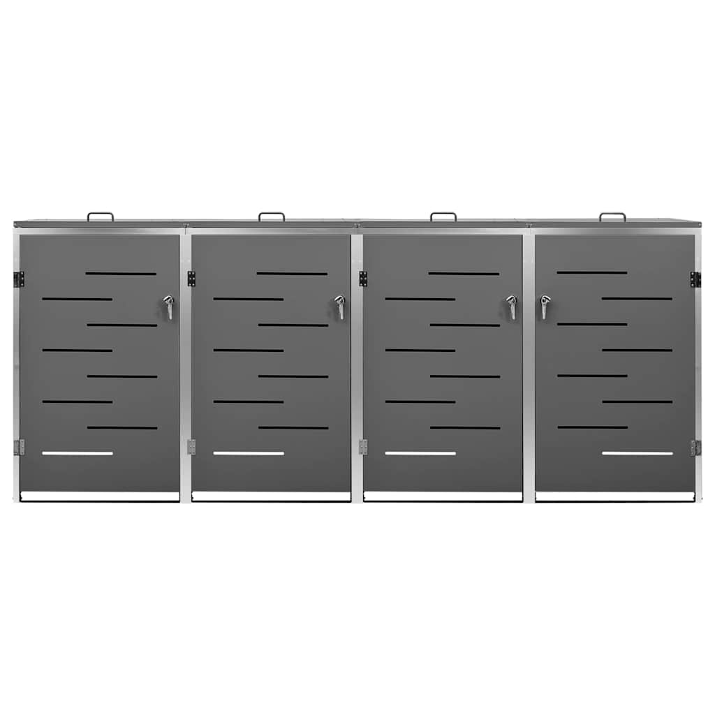 Verwunderlich Vidaxl Mülltonnenbox Für 4 Tonnen Bild
