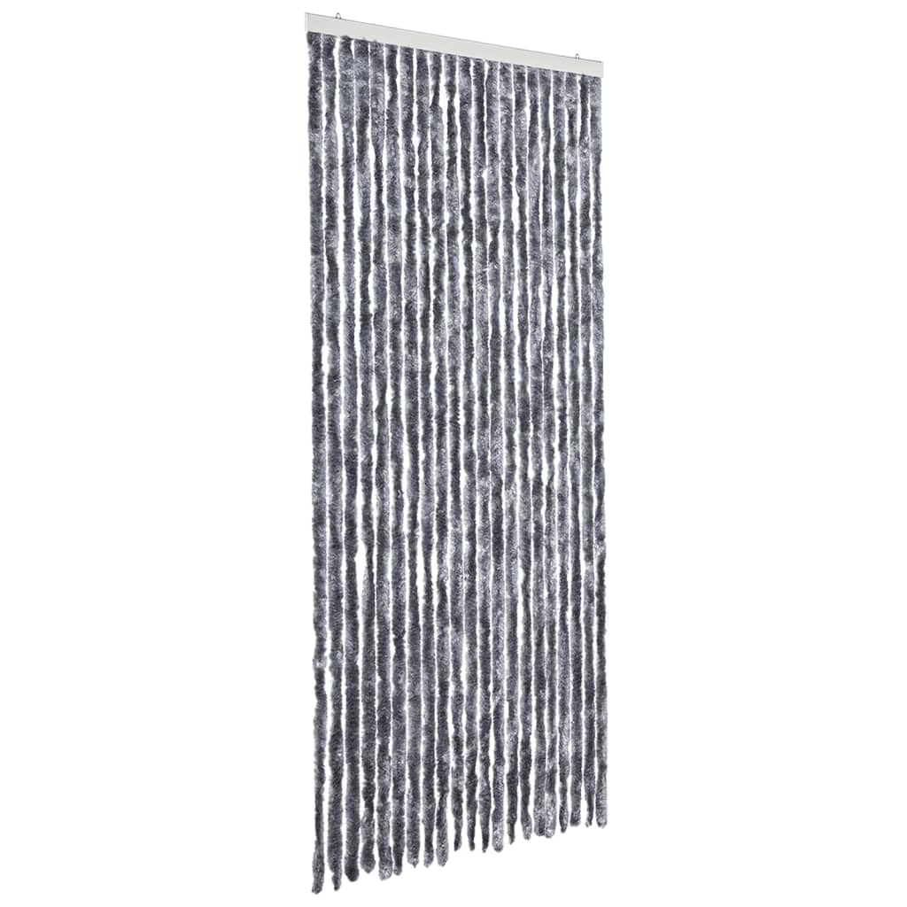 vidaXL Insektenschutz-Vorhang Silbern 90x220 cm Chenille