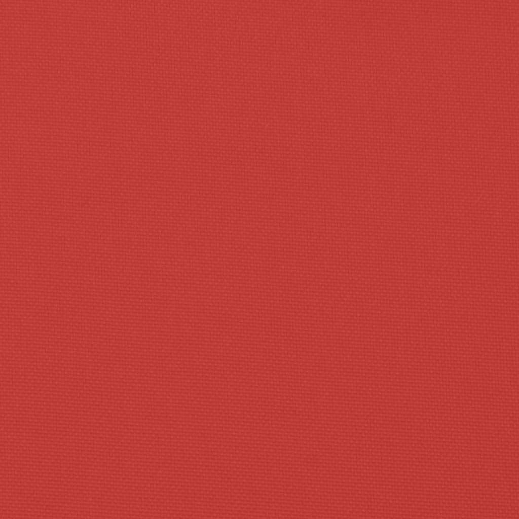 vidaXL Palettenkissen Rot 60x60x8 cm Oxford-Gewebe