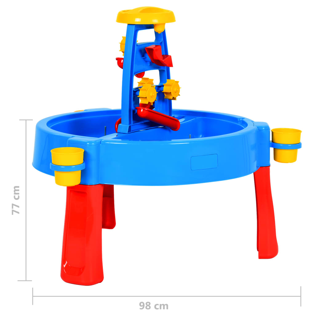 vidaXL 3-1 Wasser-Sand-Spieltisch für Kinder