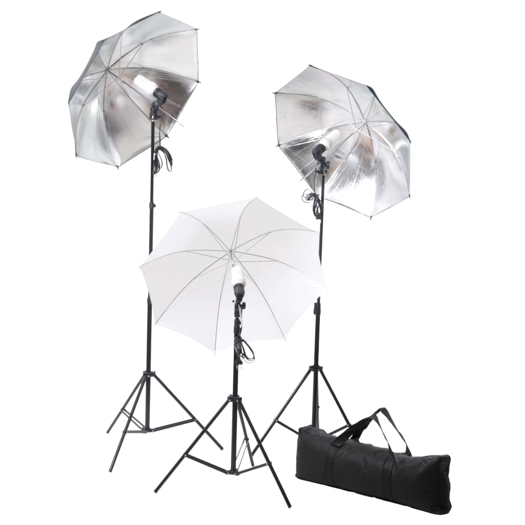 vidaXL Fotostudio-Kit mit Hintergrund und Beleuchtungsset