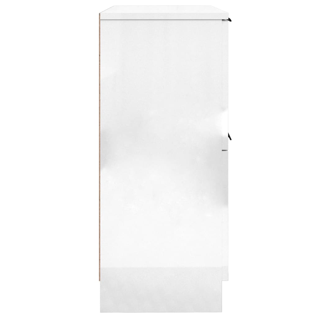 vidaXL Sideboard Hochglanz-Weiß 30x30x70 cm Holzwerkstoff