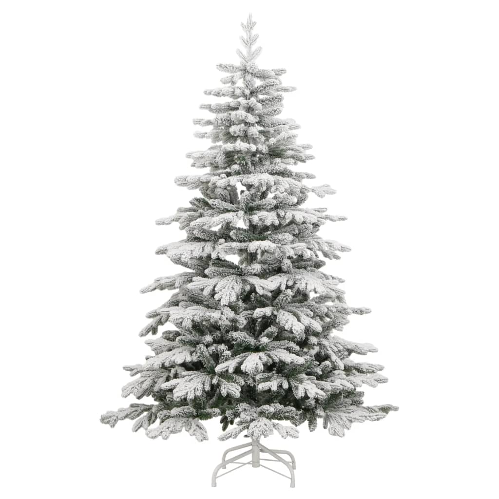 vidaXL Künstlicher Weihnachtsbaum Klappbar mit Schnee 300 LEDs 180 cm