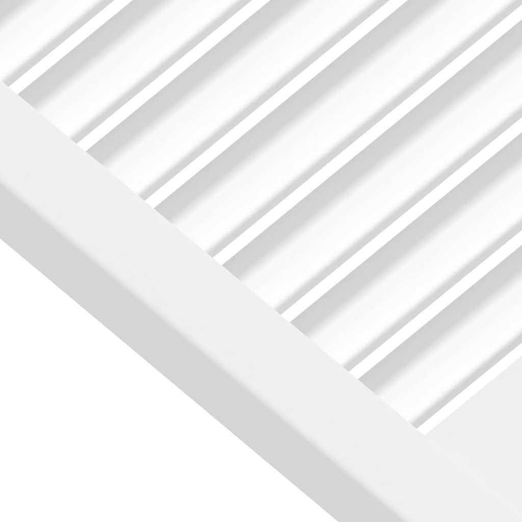 vidaXL Schranktüren Lamellen-Design 2 Stk Weiß 39,5x59,4 cm Massivholz