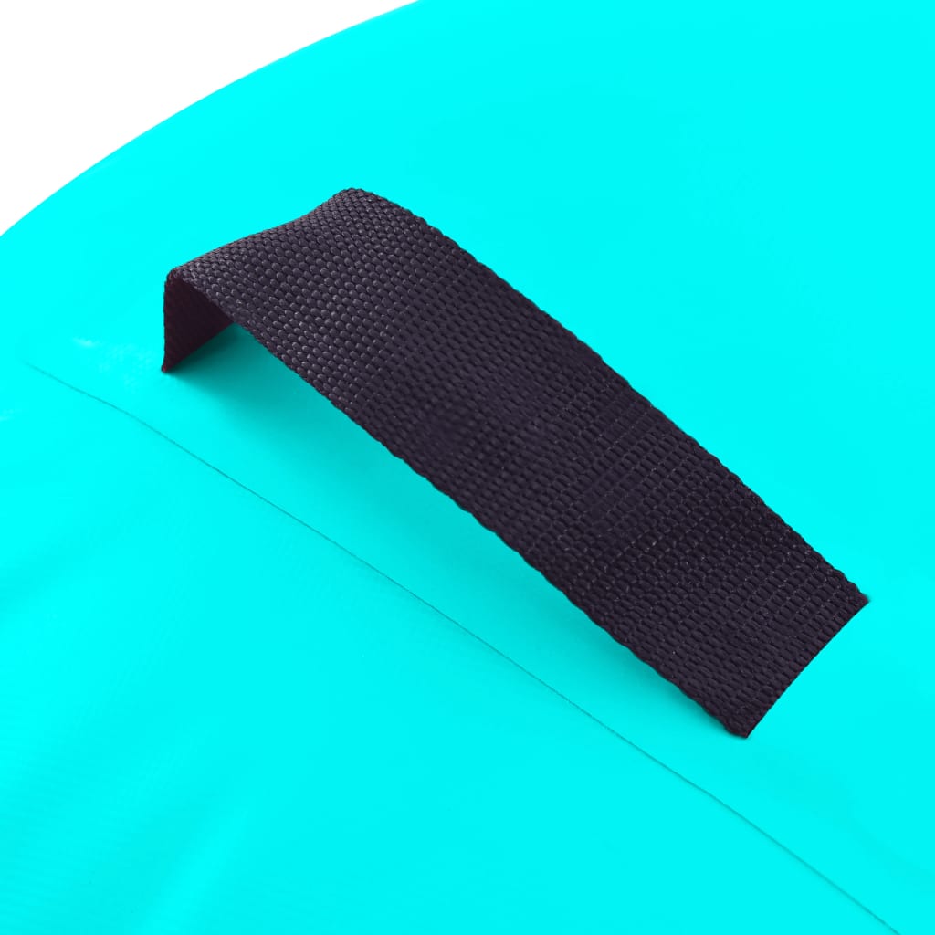 vidaXL Aufblasbare Gymnastik-Rolle mit Pumpe 100x60 cm PVC Grün