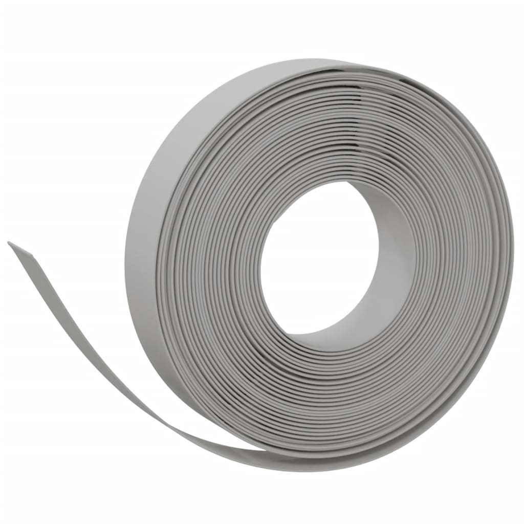 vidaXL Rasenkante Grau 10 m 10 cm Polyethylen