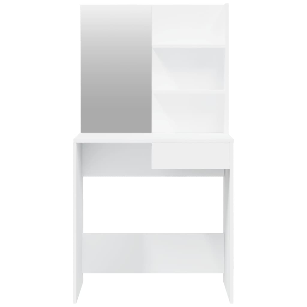 vidaXL Schminktisch-Set Weiß 74,5x40x141 cm