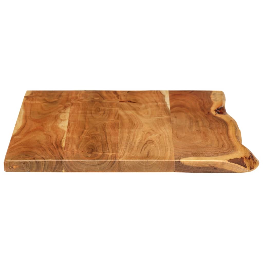 vidaXL Badezimmer-Waschtischplatte Massivholz Akazie 100x52x2,5 cm