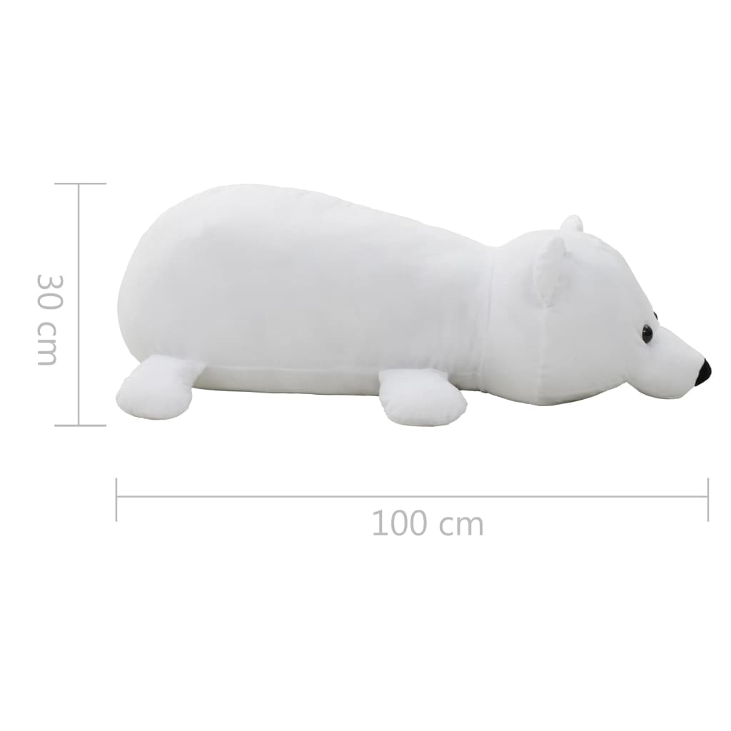 weißer 48cm Eisbär Plüschtier Polarbär Stofftier Plüsch Bär Stoff Kuscheltier 