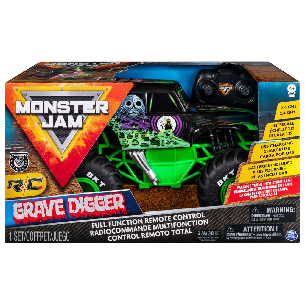 Monster Jam Ferngesteuertes Auto Grave Digger 1:15