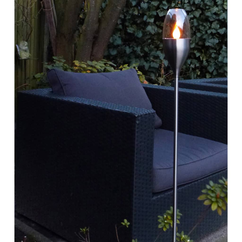 Luxform Solar LED Garten-Wegeleuchte Silbern 41165