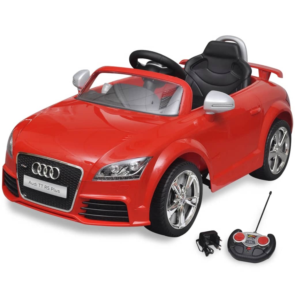 vidaXL Aufsitzauto für Kinder Audi TT RS mit Fernsteuerung Rot