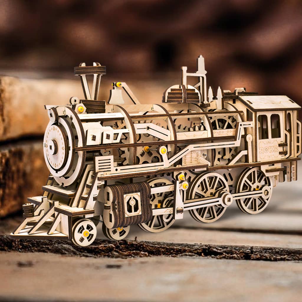 Robotime Mechanisches Modell Locomotive Holz