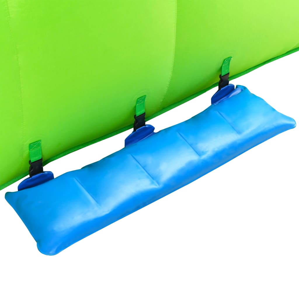 Happy Hop Aufblasbare Wasserrutsche mit Planschpool 600×215×255cm PVC