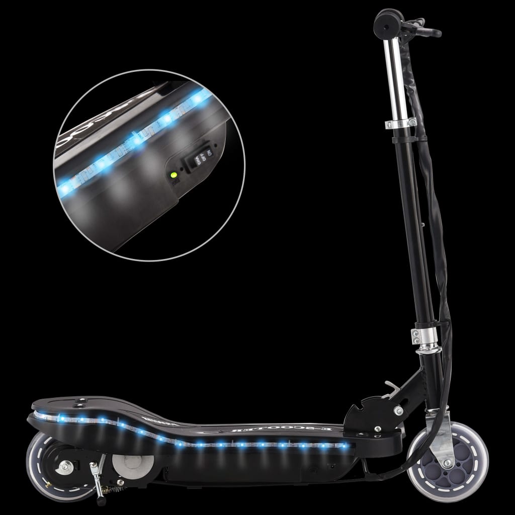 vidaXL E-Scooter mit LED 120 W Schwarz