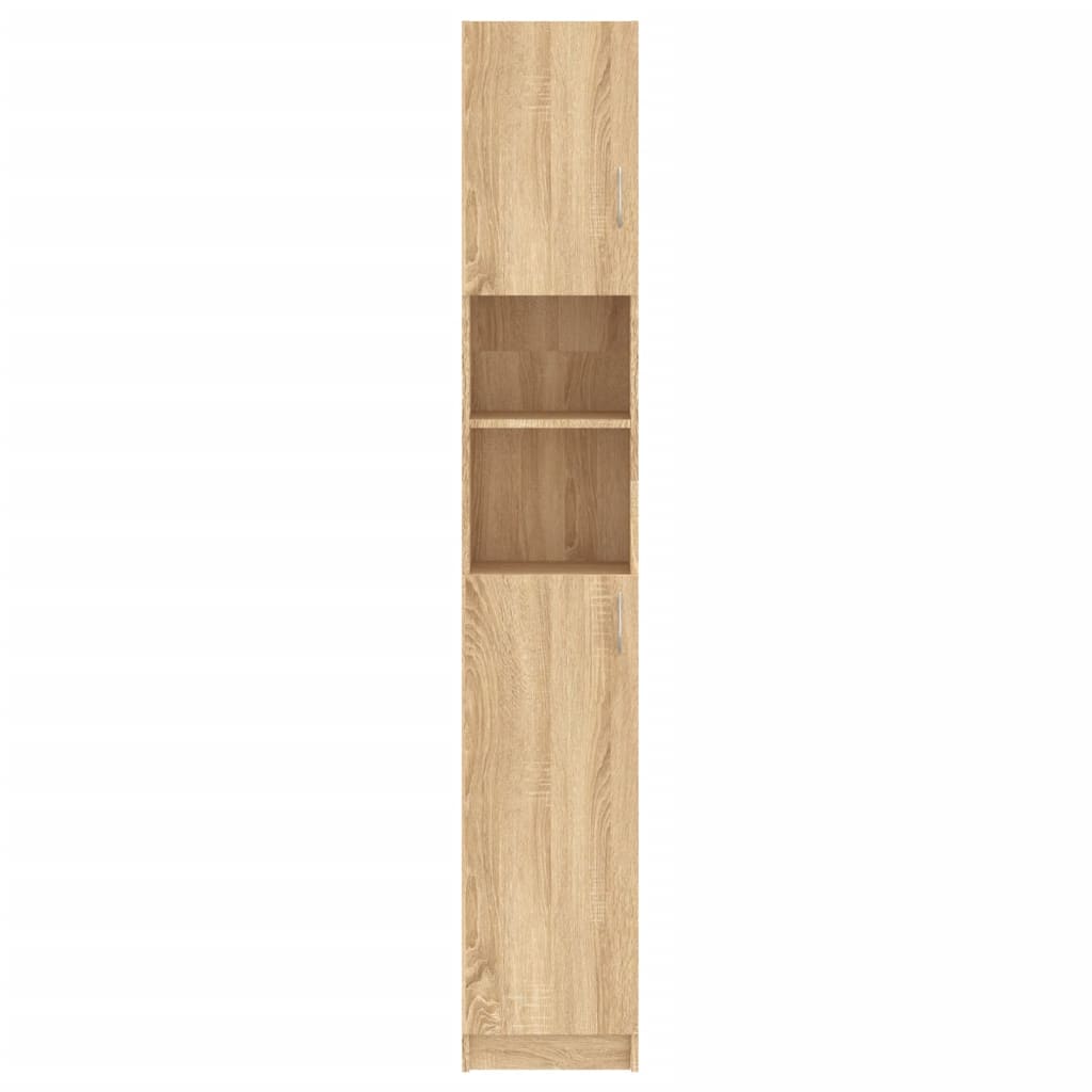 vidaXL Badezimmerschrank Sonoma-Eiche 32x25,5x190 cm Holzwerkstoff
