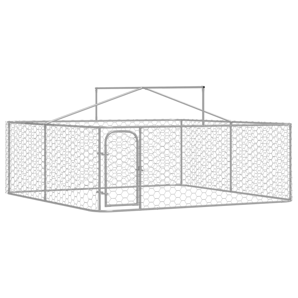 vidaXL Outdoor-Hundezwinger mit Dach 300x300x150 cm