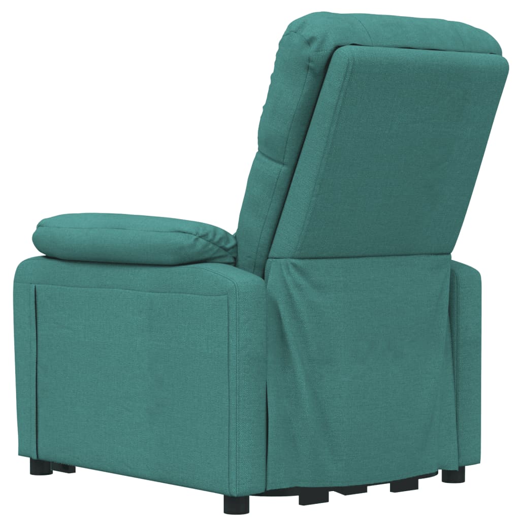 3073818 vidaXL Electric Massage Recliner Chair Dark Green Fabric (289678+327254)