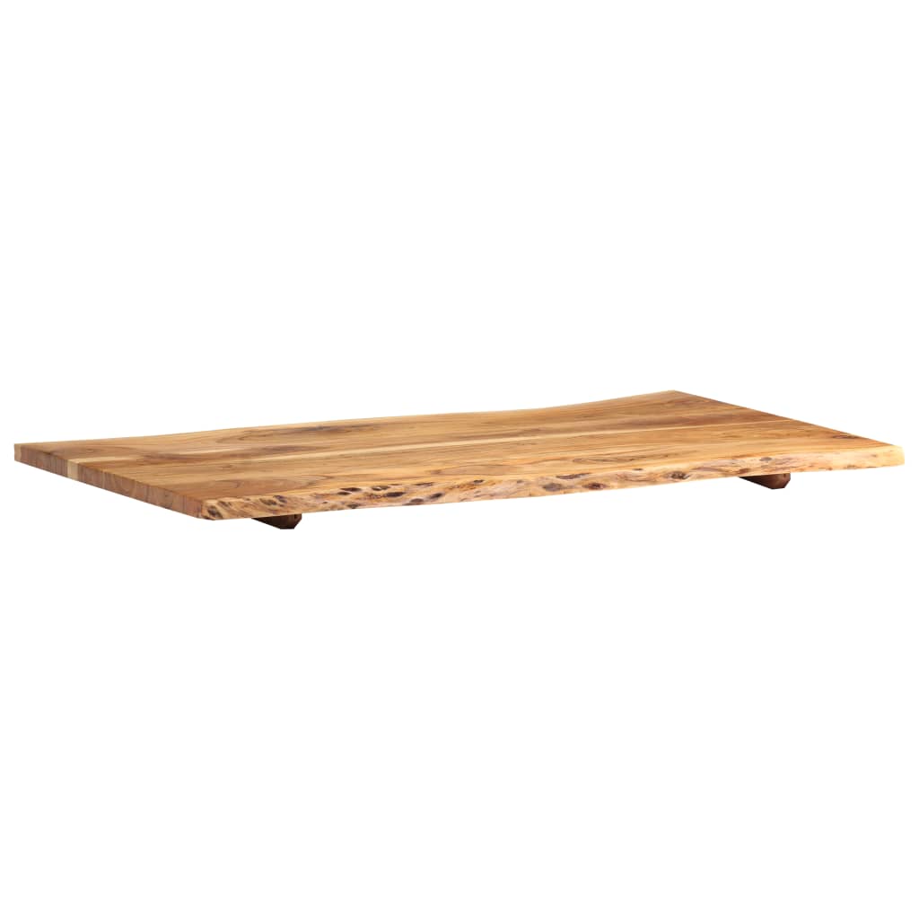vidaXL Tischplatte Massivholz Akazie 100x(50-60)x2,5 cm